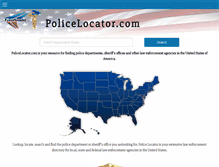 Tablet Screenshot of policelocator.com